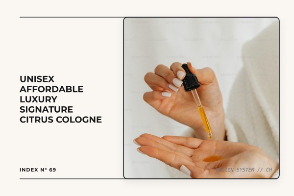 unisex affordable luxury signature citrus cologne